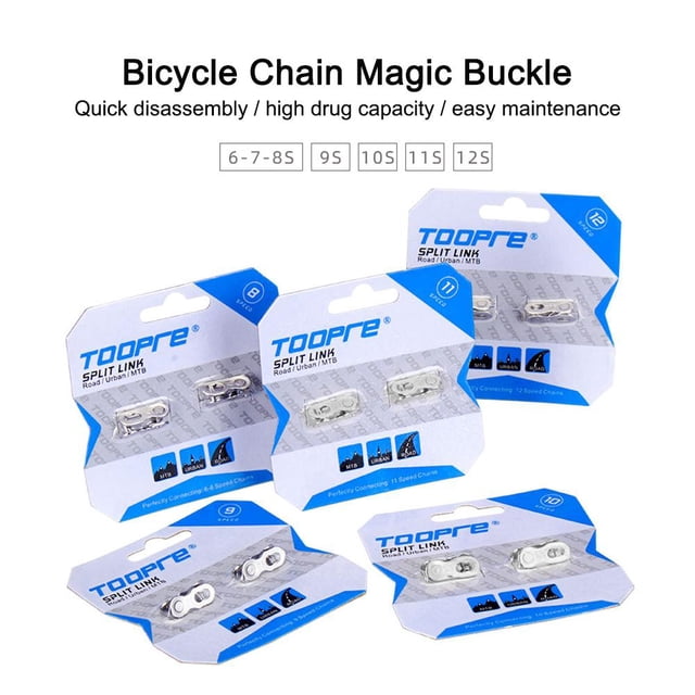 TOOPRE 2 pares de conectores de eslabones de cadena de bicicleta MTB Bike Master Links 11S Sywqhk Accesorios para bicicletas
