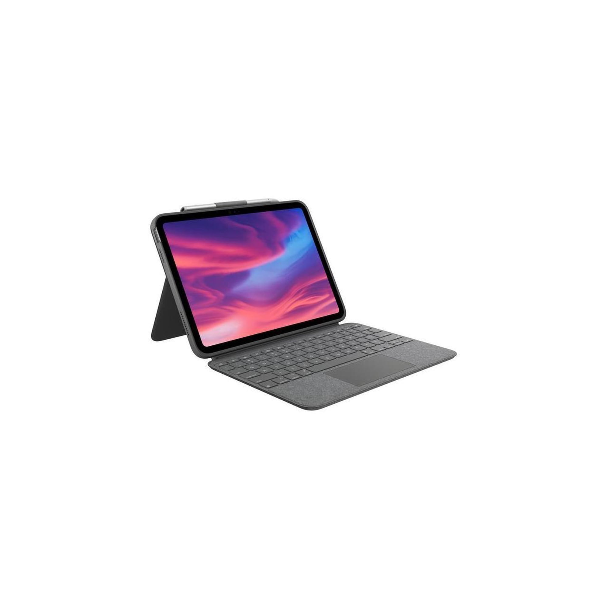 Logitech Combo Touch, Detachable iPad Keyboard Case (10th gen and A16) with Large Precision Trackpad, Full-Size Backlit Keyboard, and Smart Connector Technology, Oxford Gray
