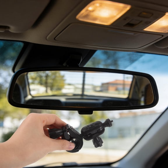 Milisten Car Dash Cam Mirror Mount with Easy Setup and Secure Rear View Camera Holder Driving