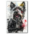 thumbnail image 3 of Skye Terrier Dog Canvas Wall Art Prints,Watercolor Dog Art Canvas Painting Poster,Pet Canvas Painting Puppy Artwork 8x12 inches, 3 of 6