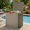 Brown, variant on Uforic 2 Pack 31 Gallon Weatherproof Deck Boxes, Lockable Resin Outdoor Storage Bins for Patio Cushions Garden Tools, Black