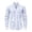 White, variant on Men's Casual Long Sleeve Striped Dress Shirt Slim Fit Button Down for Everyday Business Daily Wear Stretch Men's Shirt Blue 3XL