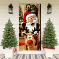 thumbnail image 5 of Ohmyroo Christmas Door Hanging Decoration Santa Reindeer Door Cover Festive Door Curtain For Home Entryway Holiday Party Decor, 5 of 6