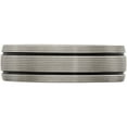 thumbnail image 3 of Black Ti Grooves and Textured Lines 7mm Band, 3 of 5