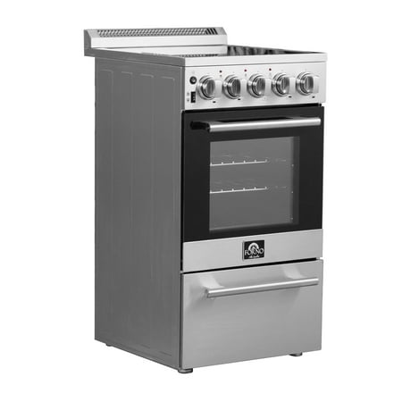 Forno Appliances - Pallerano Alta Qualita 2.05 Cu. Ft. Freestanding Electric Range - Silver