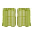 thumbnail image 1 of Juego de cortinas y cenefas de cocina para baño, color agua Verde 74x90cm, 1 of 8