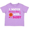 thumbnail image 3 of Inktastic I Watch Basketball with Daddy Boys or Girls Toddler T-Shirt, 3 of 5