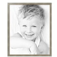 thumbnail image 2 of ArtToFrames 26" x 32" Champagne Pebble Metallic Picture Frame, 26x32 inch Silver Wood Poster Frame (WOM-5258),  Pack, 2 of 7