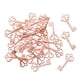 thumbnail image 4 of Dijes de llaves vintage, dijes de llaves antiguas a granel para hacer joyas, manualidades DIY oro rosa 100 piezas, 4 of 9