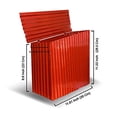 thumbnail image 5 of NACH Farmhouse Red Mailbox, Rustic Wall Mount Mailboxes for Outside, Rust Resistant Metal Mailbox, 5 of 5