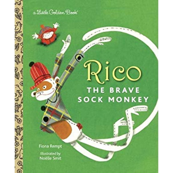 Pre-Owned Rico the Brave Sock Monkey (Little Golden Book) (Hardcover) 0375865047 9780375865046