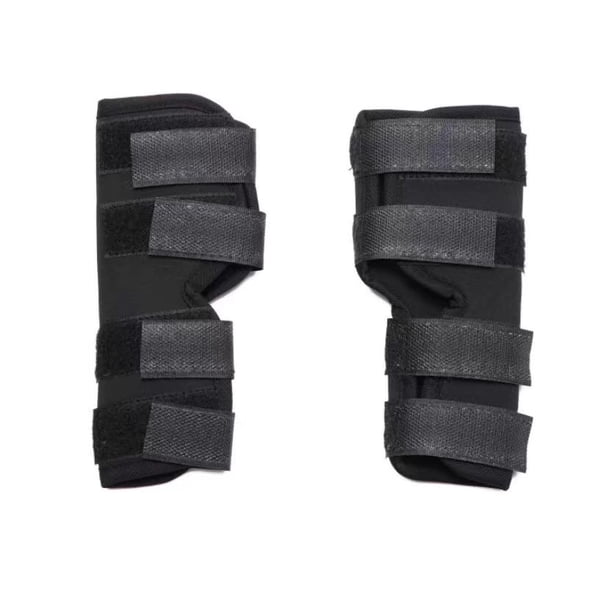 Rodilleras para mascotas con barras de soporte Protector de piernas para perros Protector de piernas para perros Protector de lesiones para cirugía de perros (Negro L) ShuxiuWang 8390613587305