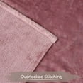 thumbnail image 4 of Superior Fleece Plush Fluffy Soft Blanket, Solid Mauve, Throw, 4 of 7