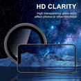 thumbnail image 3 of for iPhone 16e Tempered Glass Camera Lens Protector, Luxury Slim Fit Anti-Scrach Anti-Fingerprint Anti-drop Dust-proof Lens Film for iPhone 16e, Black, 3 of 5