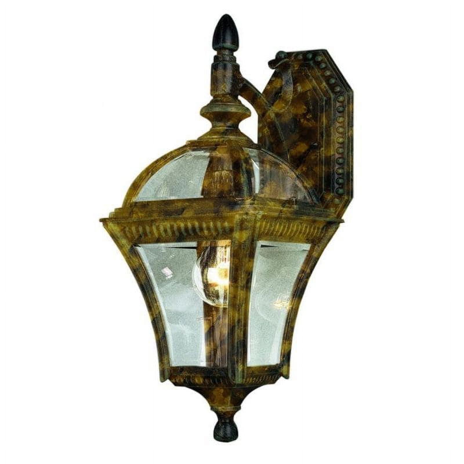 Trans Globe Lighting - One Light Small Outdoor Wall Lantern-Black Gold Finish - image 2 of 2