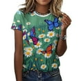 thumbnail image 3 of Daisy T-Shirts Casual T-Shirt Short Sleeve Women Trendy Tshirt Beach Custom Tops, 3 of 5