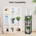 thumbnail image 2 of Water Dispenser Stand with Sturdy Metal Water Jug Stand for 5 Gallon Water Bottles/Crosck, 3 Tier Corner Glass Beverage Dispenser Stand with 2 Round Shelfs for Water Jug Holder and Plant Stand-Black, 2 of 16