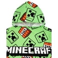 thumbnail image 2 of Minecraft Unisex Kids Green Poncho Towel, 2 of 6