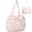 A-watercolor Bows, variant on Corduroy Tote Bag for Women Large Capacity Cute Tote Bags With 6 Pockets Crossbody Shoulder Handbag for Work Travel Gym, Watercolor Bows