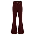 thumbnail image 4 of Men's Corduroy Vintage Bell Bottom Pants, Classic Disco Stretchy Flared Pants Fit 60s 70s Outfits for Men, 4 of 9