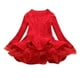 thumbnail image 1 of Odeerbi Niñas de Algodón de Punto Por Cable Suéter Vestido de Tul Tutú Princesa Vestidos de Color Sólido Cuello Redondo Vestido de Manga Larga Body, 1 of 3