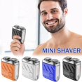 thumbnail image 4 of Mini-shave Portable Electric Shaver for Men Razor USB Rechargeable Home Travel-, 4 of 8