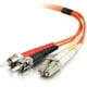 2M LC-ST 62,5/125 OM1 Câble à Fibre Optique Duplex PVC Multimode - Orange - Orange – image 3 sur 4