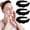 Black, variant on 3 Pack Spa Headband Skincare Headbands, Soft Hair Band for Washing Face, Makeup, Facial, Skin Care (Khaki, Brown, Black)
