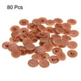 thumbnail image 3 of Screw Cap Covers, 80 Pack 16.7x4.3mm Plastic Screw Decoration Cover, Red Brown, 3 of 5