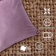 thumbnail image 4 of 45*45cm 2 uds uso sala de estar sofá almohada-almohada con núcleo de almohada-decoración de granja-terciopelo cúrcuma 45*45cm, 4 of 5