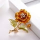 thumbnail image 4 of Minnieouse Broche de flor para mujer, alfiler de decoración, pasador de pecho de aleación, decoraciones de moda, joyería para niñas, adornos Ropa, zapatos y accesorios Miscelánea Amarillo, 4 of 6