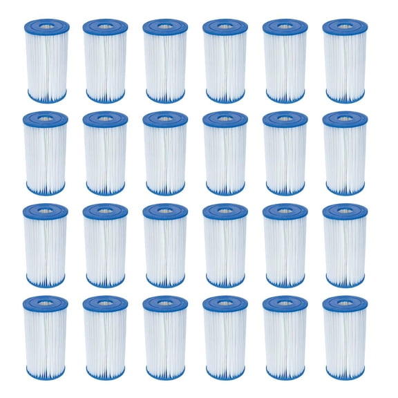 Bestway Pool Filter Pump Replacement Cartridge Type IV / B (24-Pack) | 58095