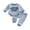 Style 9, variant on Loicainy Infant Baby Boy Fall Clothes Set 3 6 12 18 Months Waffle Letter Embroidery Long Sleeve Romper and Pants Outfits