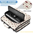 thumbnail image 2 of ALAZA Zipper Binder Cute Bow Polka Dots Pattern 2 inch 3 Ring 500 Sheet Capacity Trapper Keeper File Folder Organizer Bag, 2 of 8