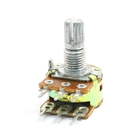 - Unique Bargains B1K 1K ohm 6mm Knurled Shaft Double Linear Rotary Taper Potentiometer