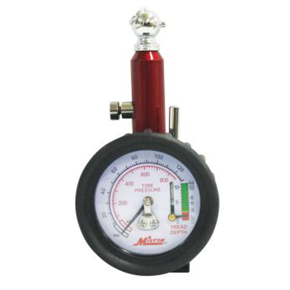 MILTON INDUSTRIES INC MIS934 TIRE GAUGE WITH TIRE TREAD DEPTH GAUGE
