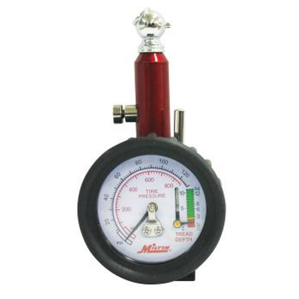 MILTON INDUSTRIES INC MIS934 TIRE GAUGE WITH TIRE TREAD DEPTH GAUGE