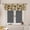 Color 4, variant on AshasdS Bee Honeycomb Window Valance Polyester Rod Pocket Farmhouse Botanical Curtain Valance for Kitchen Dining Room Living Room