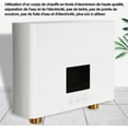 thumbnail image 5 of Calentador de agua eléctrico instantáneo, mini termostato inversor inteligente, calentador de agua pequeño, control táctil + control remoto, pantalla a color grande, 3000 W, estándar, 5 of 5