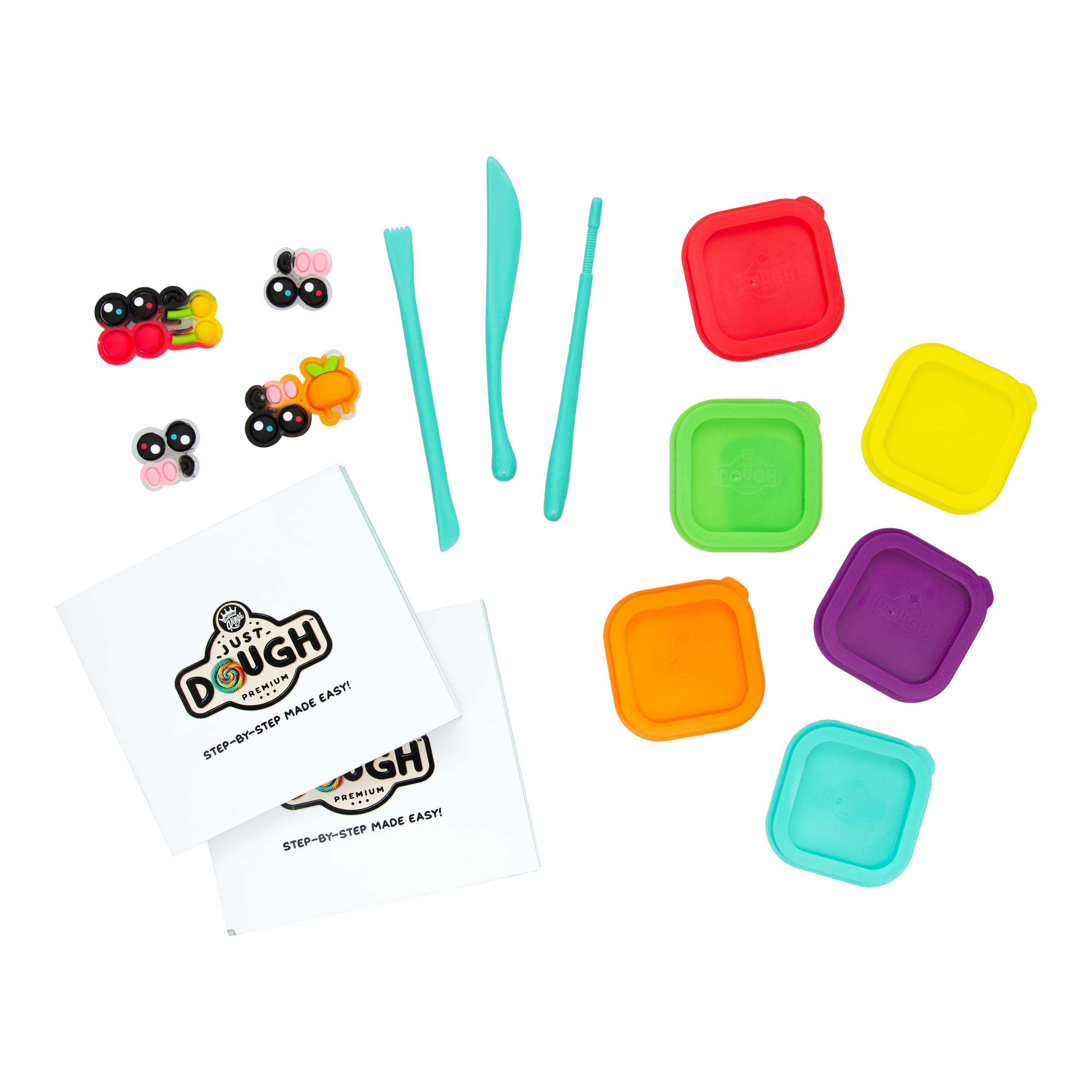Compound Kings, Just Dough, Play Dough, Alien Character pack, Multicolor, Children Ages 3+