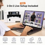 Sawgrass SG1000 VersiFlex Sublimation Printer | Transfer to Cotton, Metal, Wood & Polyester | Anti-Clog Tech | Includes Soft-Touch Infusible Inks & 8.5x11 Transfer Paper