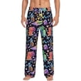 thumbnail image 1 of Xecao Colorful Animals for Men's Pajama Pants Long Lounge Pants with Drawstring Waistband and Pockets Comfortable Sleepwear for Home Relaxation-Medium, 1 of 6