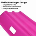 thumbnail image 3 of 2Pcs Pink 36-Inch Kids Snow Sled, Downhill Racer Toboggan with Tow Rope & Grips for Outdoor Fun, 3 of 8