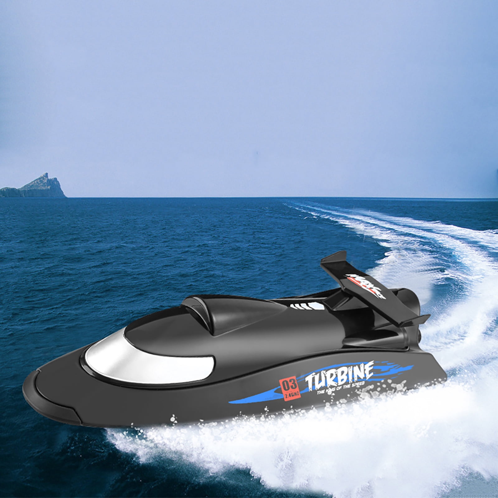 Btidfty Flytec V009 Rc Boat Waterproof 2.4GHz 30km/h Ship with Battery (Black)