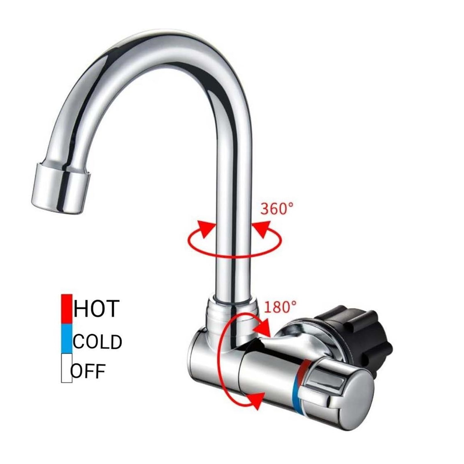 Caravan Boat 360 Degree Swivel Faucet Folding Hot And Cold Water Faucet Kitchen Bathroom RV Marine Deck Hatch Camper Accessories
--------
,Car Accessories