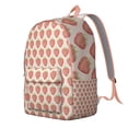 thumbnail image 2 of Sac à Dos de Voyage Imprimé Fraise Fraîche, Motif Mignon de Baies Rouges et Fleurs, Sac de Jour Léger et Décontracté pour l'École et les Voyages, 2 of 5