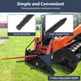 thumbnail image 4 of EastVita 17" Stabilizer Hay Bale Spear Attachment, Pair Quick Attach Bale Spike without Sleeves, Black Powder Coated Hay Bale Forks Handing Equipment Fit, 4 of 7