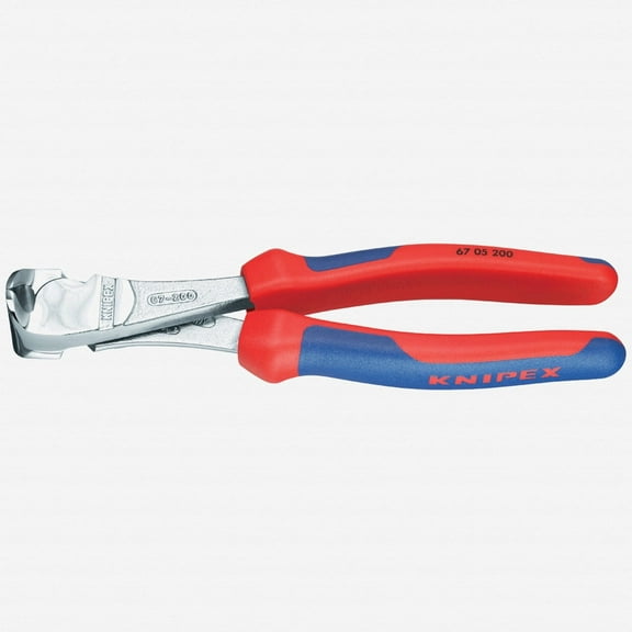 KNIPEX Tools - High Leverage End Cutter, Chrome, Multi-Component (6705200)