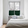 thumbnail image 4 of Farmhouse Plaid, Kitchen Curtain 36 Inch Length Small Short Cafe Tiers Curtains Drape, 2 Panels Window Treatment Rod Pocket Drapery Panels Curtains, St. Patrick''s Day Buffalo Checkered Green 27.5x36, 4 of 5