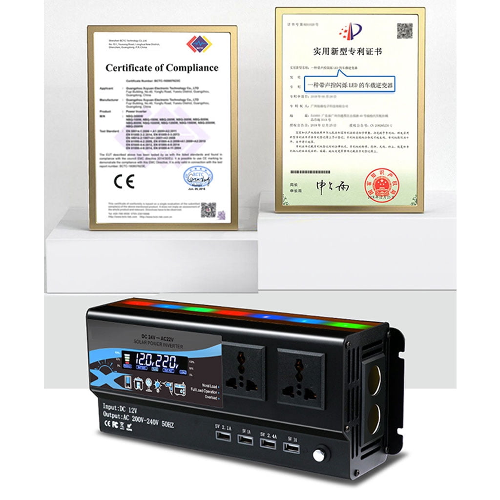 Pure Sine Wave Inverter 3000W - DC to AC Power Converter
